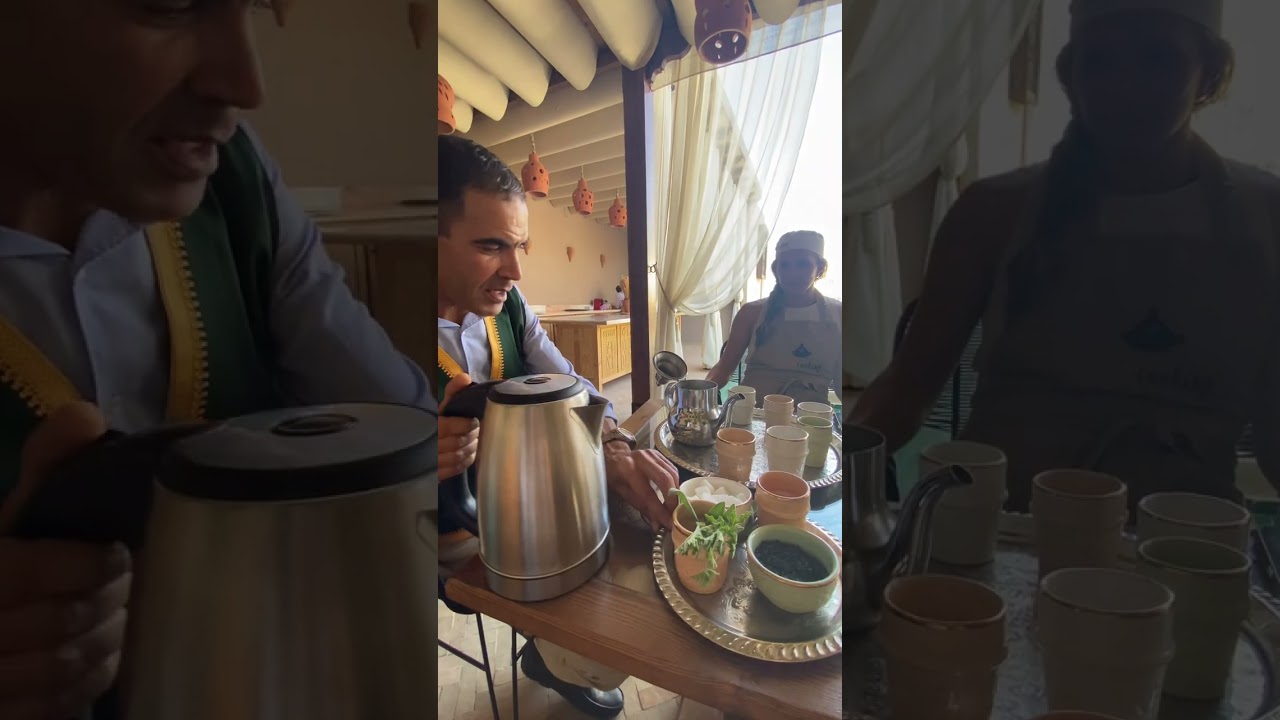Making Moroccan Tea at Riad Nelia in Marrakech, Morocco