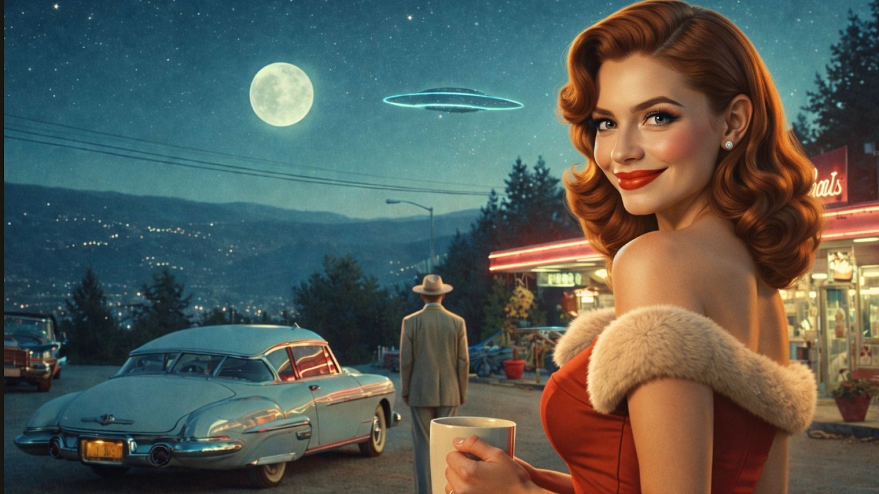 A 1950s Retrofuturistic Memory - The Way He Looks at the Moon