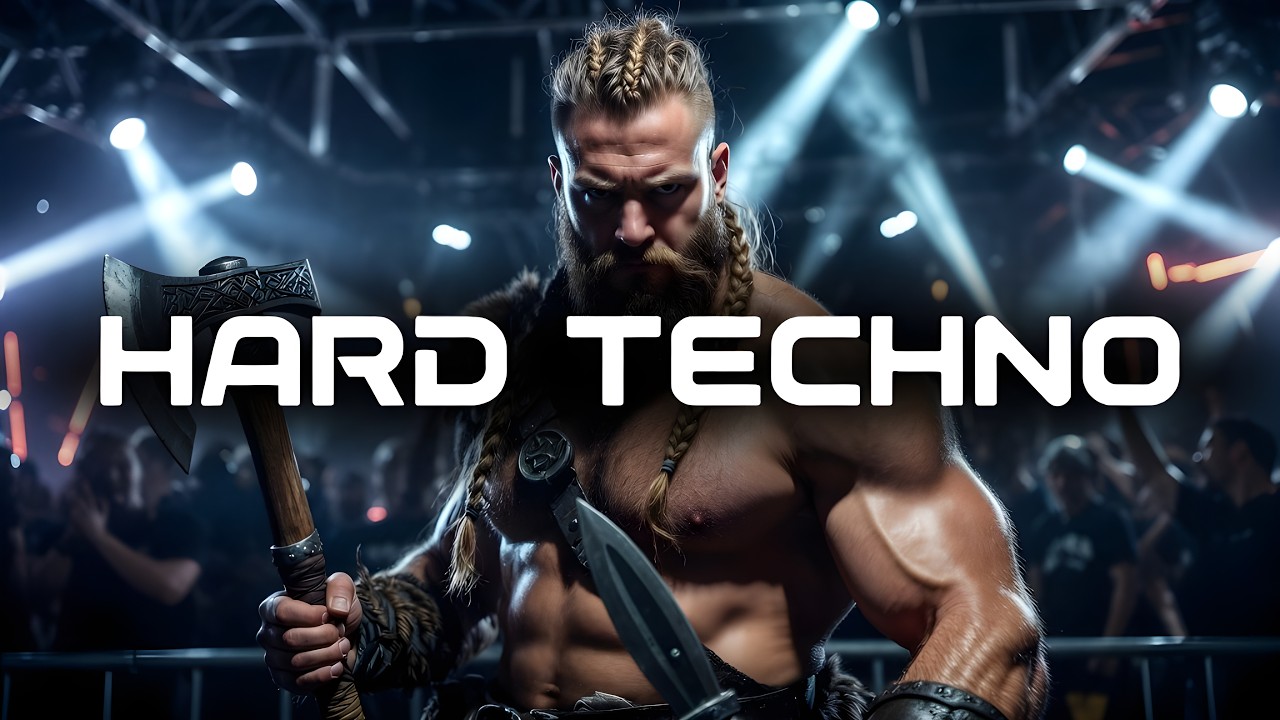 Hard Techno – Viking Night ⚔️ Dark Warehouse Rave and Brutal Industrial Techno Energy