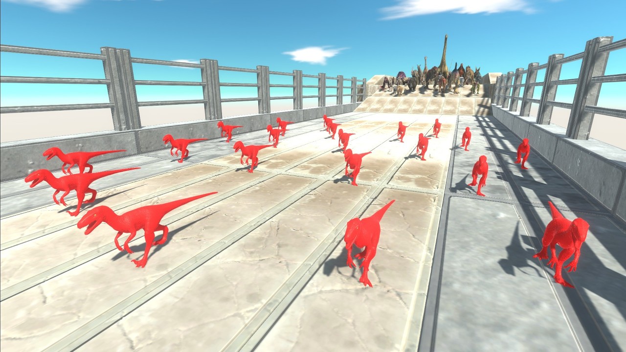 Race to eat 20 Red Deinonychus - Animal Revolt Battle Simulator