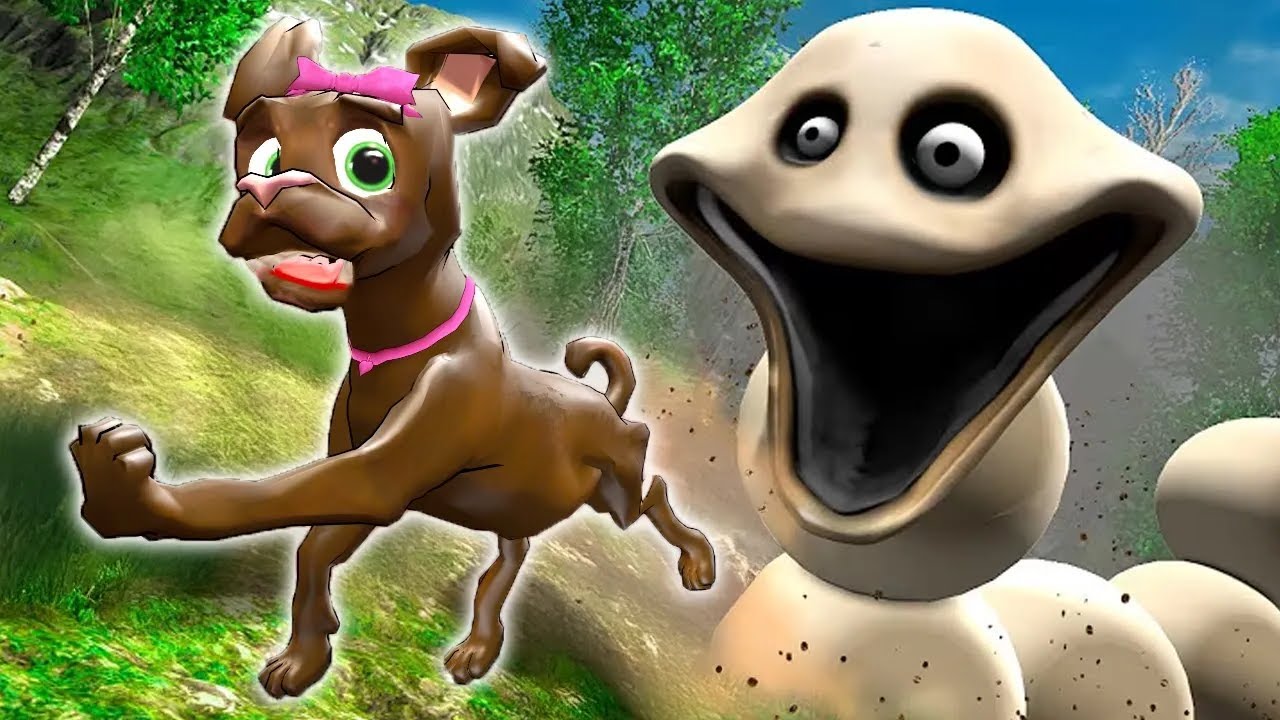 HUNGRY WORM IS TRYING TO EAT ME IN GMOD... (*FULL MOVIE*)