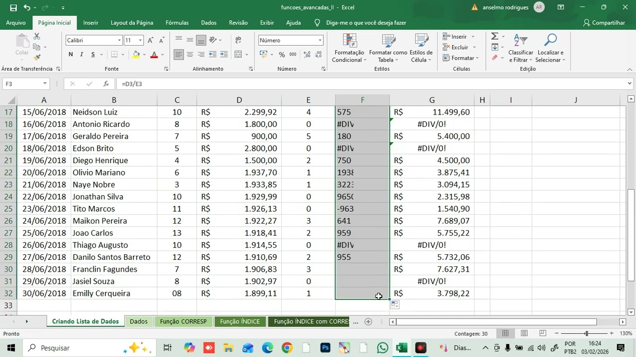 Como Calcular a Função SEERRO no Excel