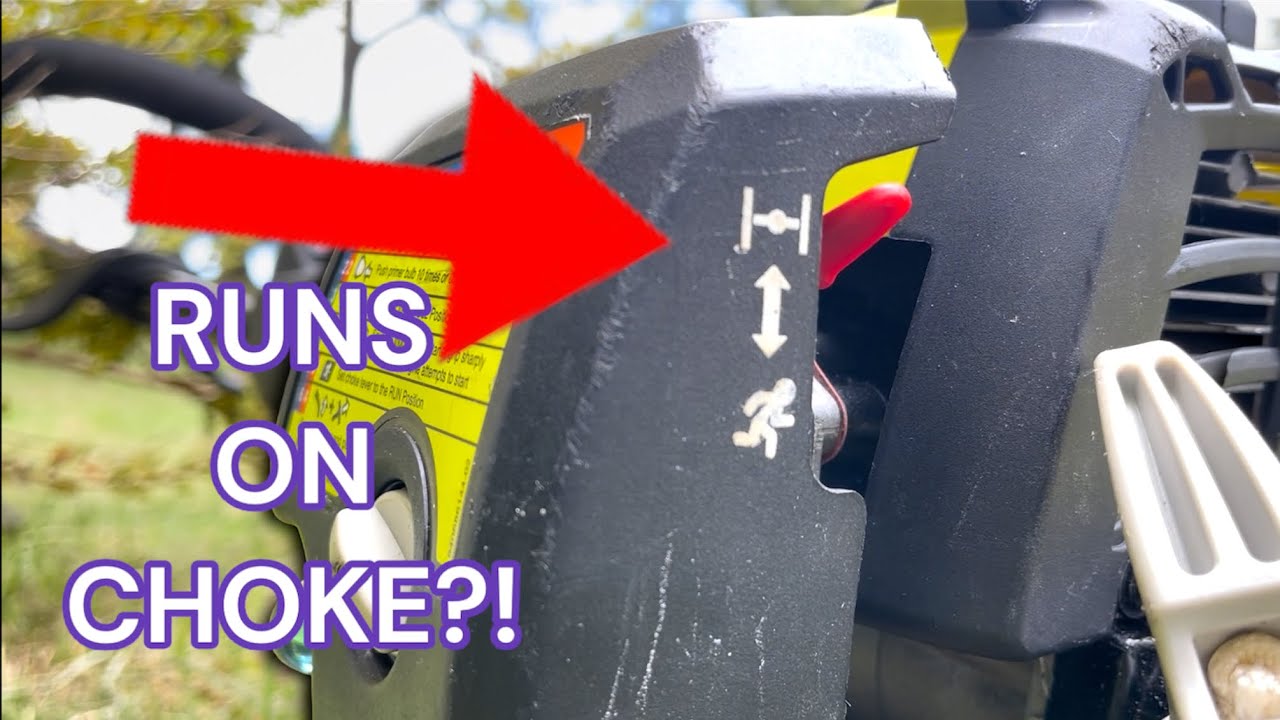 Garden Equipment Hard To Start And Runs On AND Off Choke?! Try This!