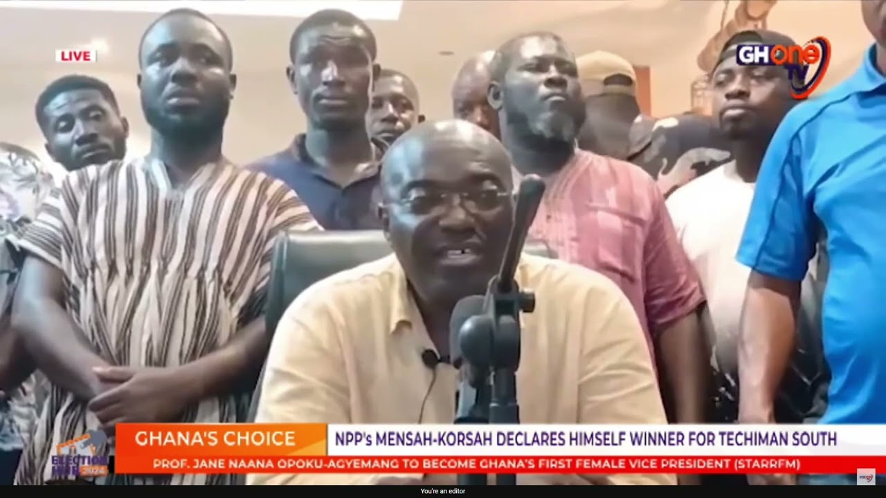 Martin Korsah Declares Himself MP-Elect Of Techiman South