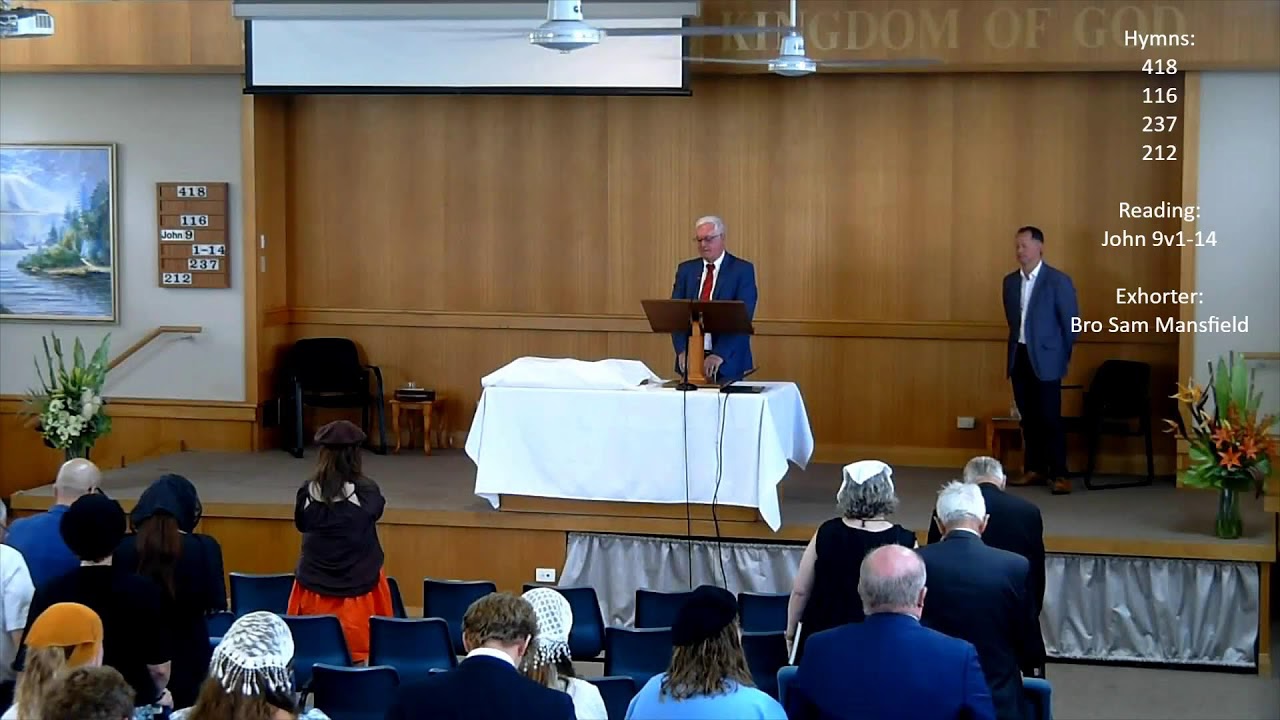 Memorial Meeting - 1st March 2026 - Golden Grove Christadelphians