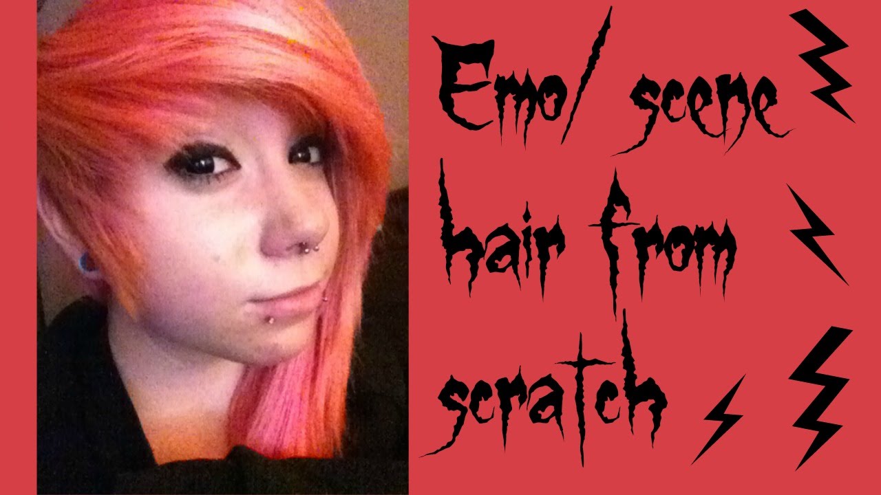 How I do my scene/emo hair from scratch