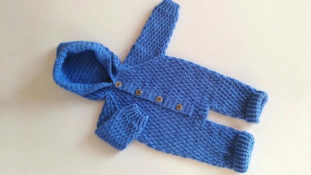 Tığ İşi Kabartma  Modelli Bebek Tulumu Nasıl Örülür?