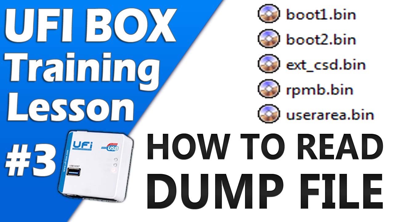 UFI Box Training Lesson 3 | How To Read Emmc Dump File by UFI Box | How To Make Emmc Dump File
