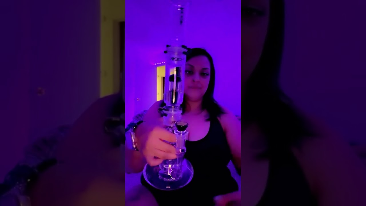 Modular Dual Perc Bong with Tree & Showerhead Perc 💨 | Detachable Design!  #420 #bonggirl