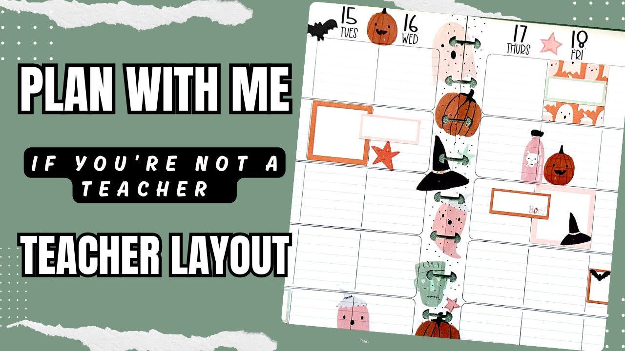 Plan With Me [Teacher Layout]
