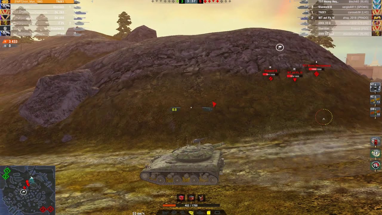 Т92Е1 1VS 4
