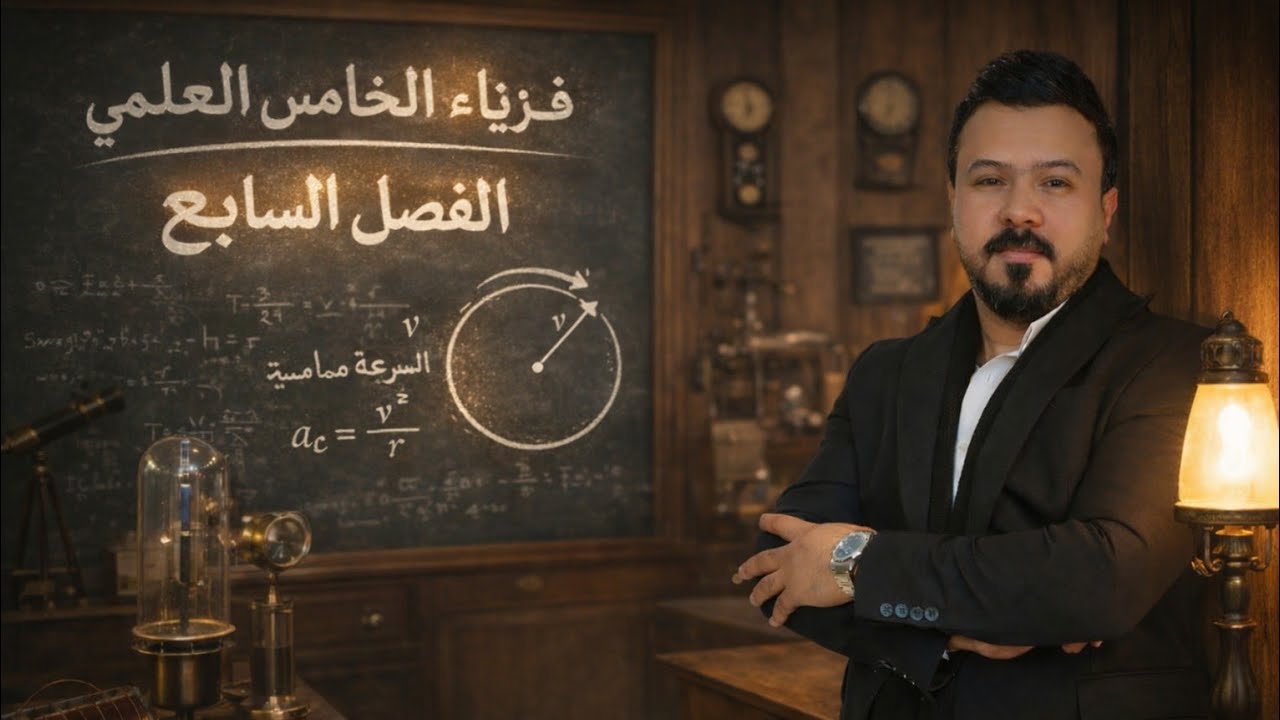 حل مثال 1 الفصل السابع / فيزياء الخامس العلمي 