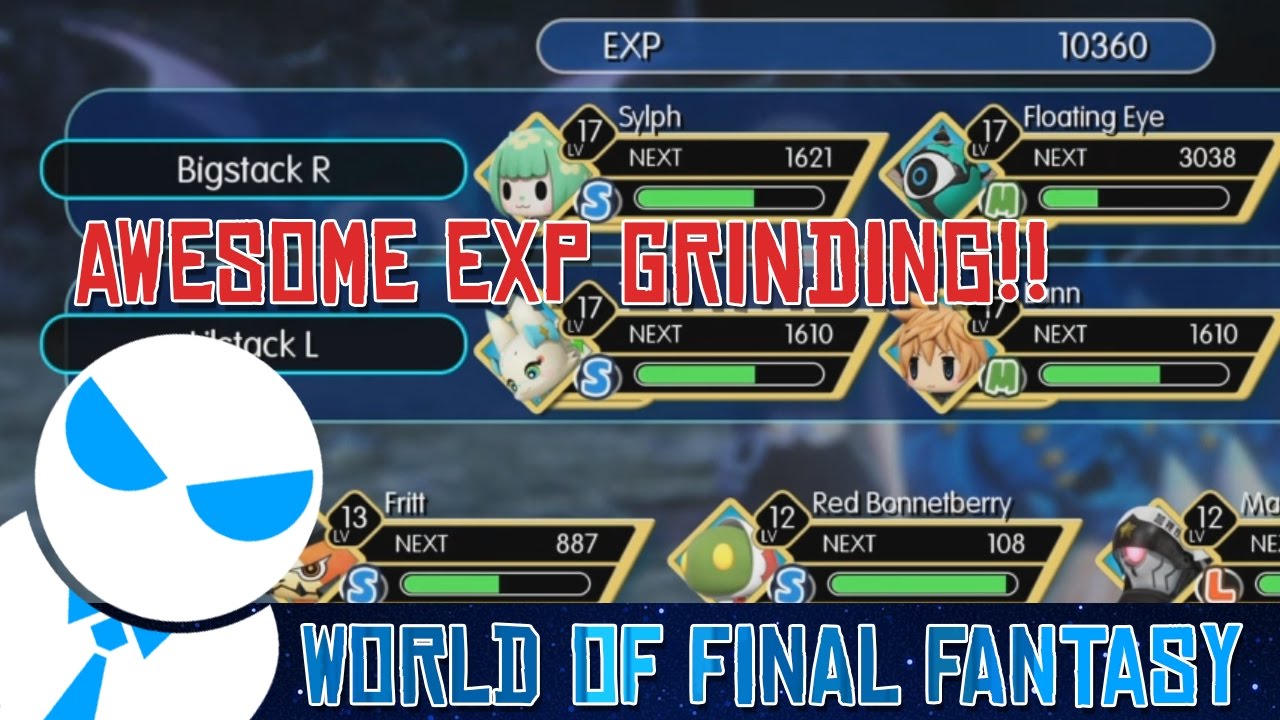 WORLD OF FINAL FANTASY - Amazing & Easy EXP Farming VERY early!!