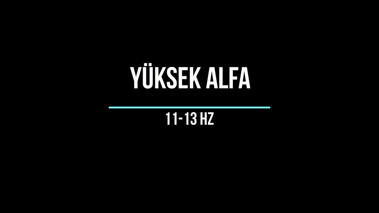 Y&uuml;ksek Alfa Dalgası 11-13 Hz