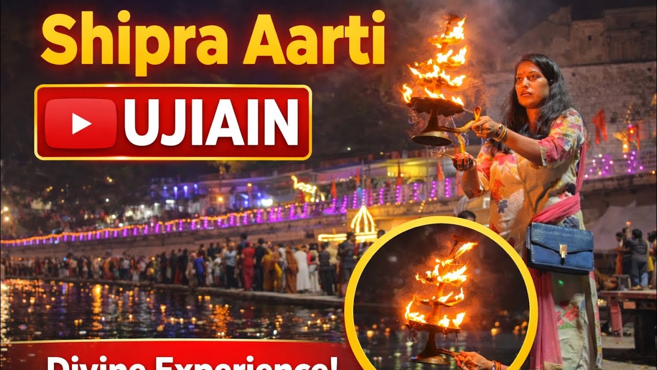 Shipra Aarti Ujjain | Divine Evening Aarti at Ram Ghat 🙏✨