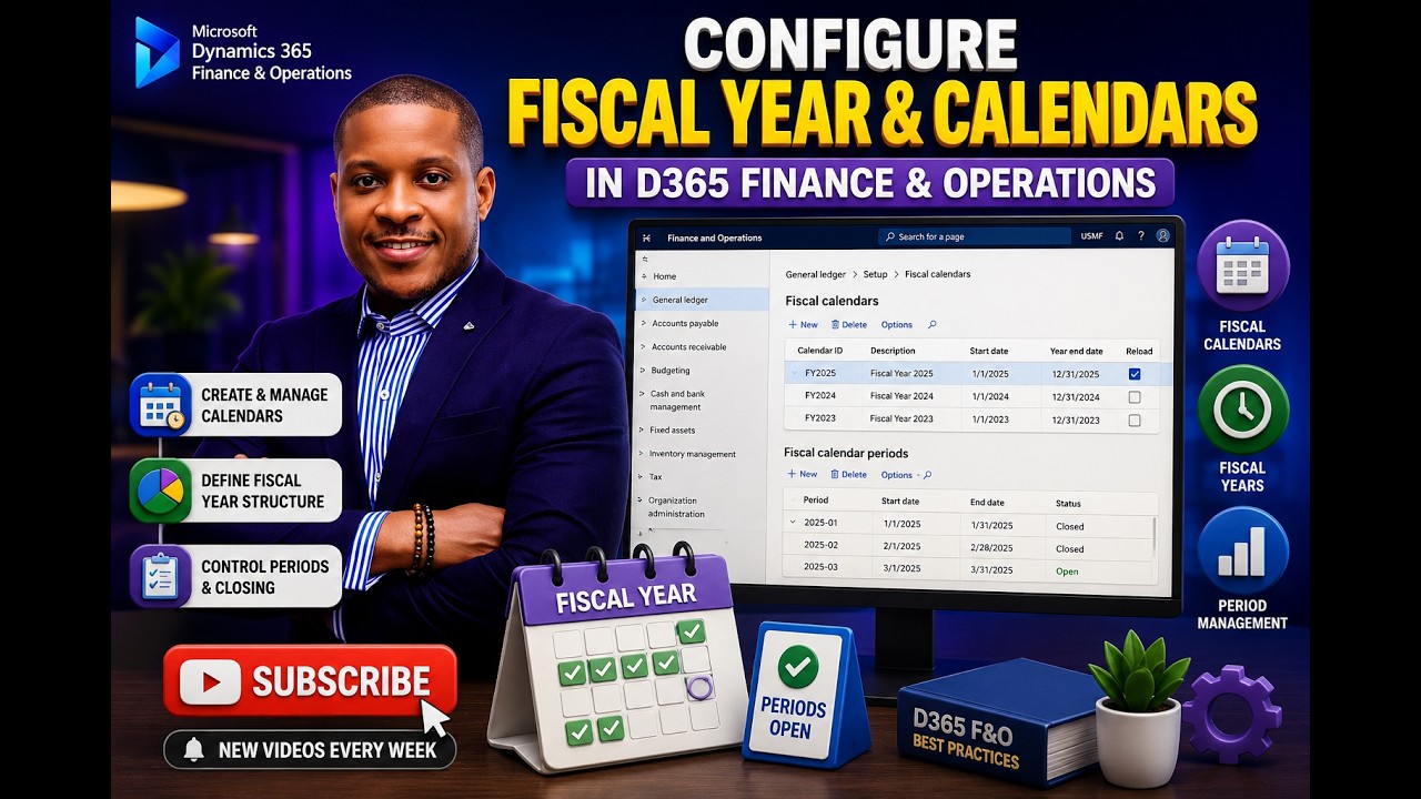 Configure Fiscal Year & Calendars in D365 F&O