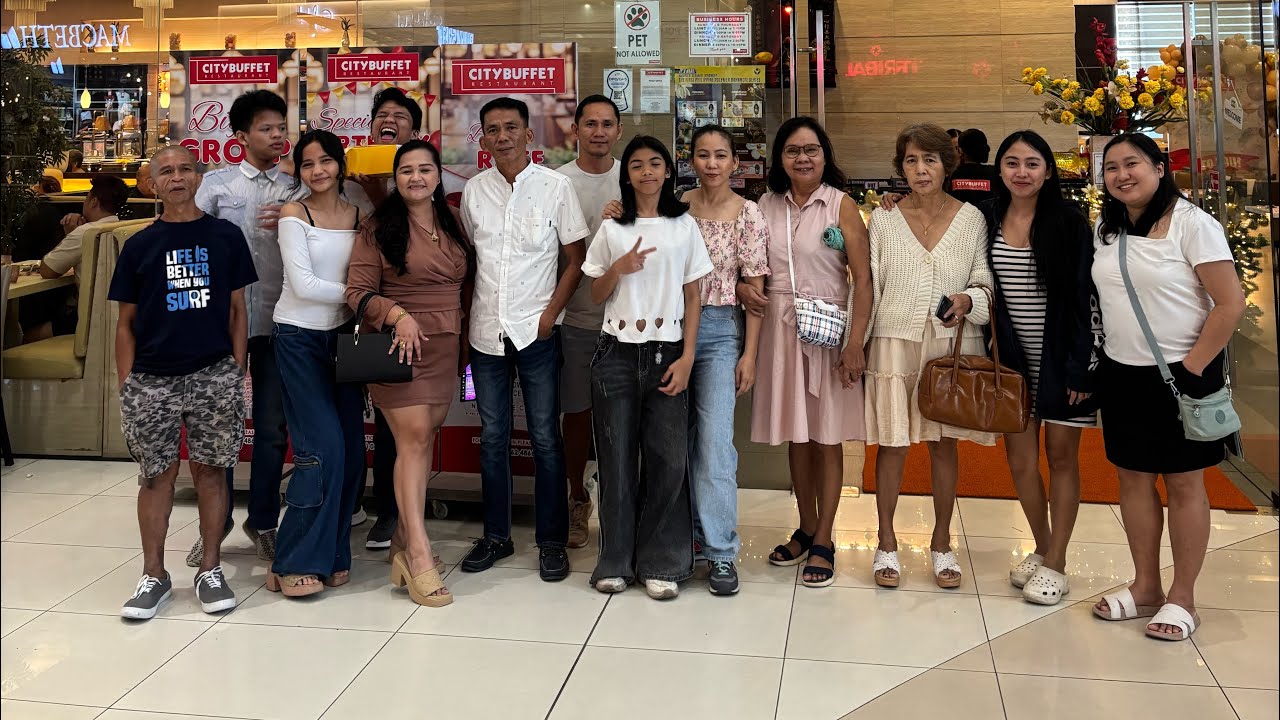 50th birthday ni papa bhe celebration at the buffet 