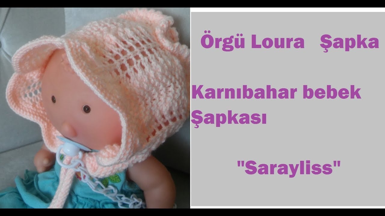 Loura şapka Karnıbahar Örgü Bebek şapkası