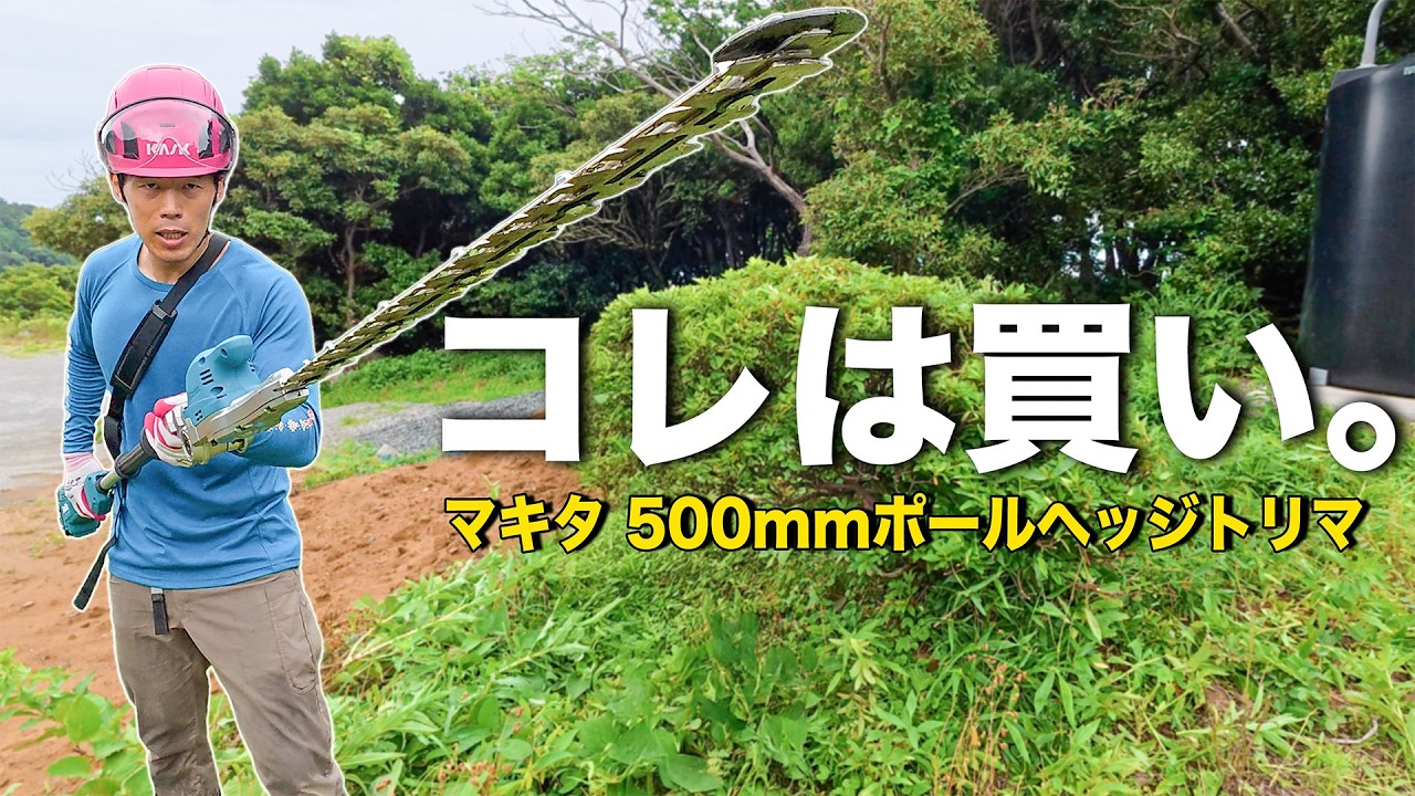 【新商品】マキタ500mmポールヘッジトリマを検証したら神機だった件。