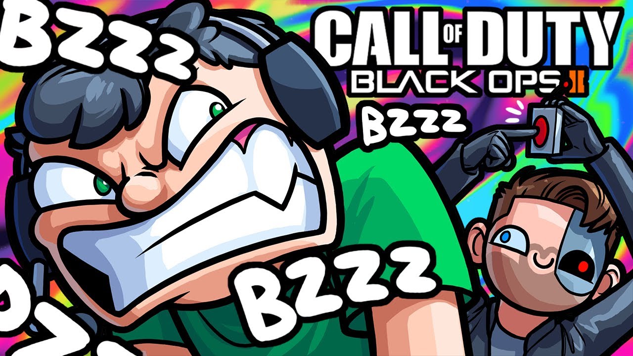 BO3 Zombies Funny Moments - The Button That Makes Nogla Rage!