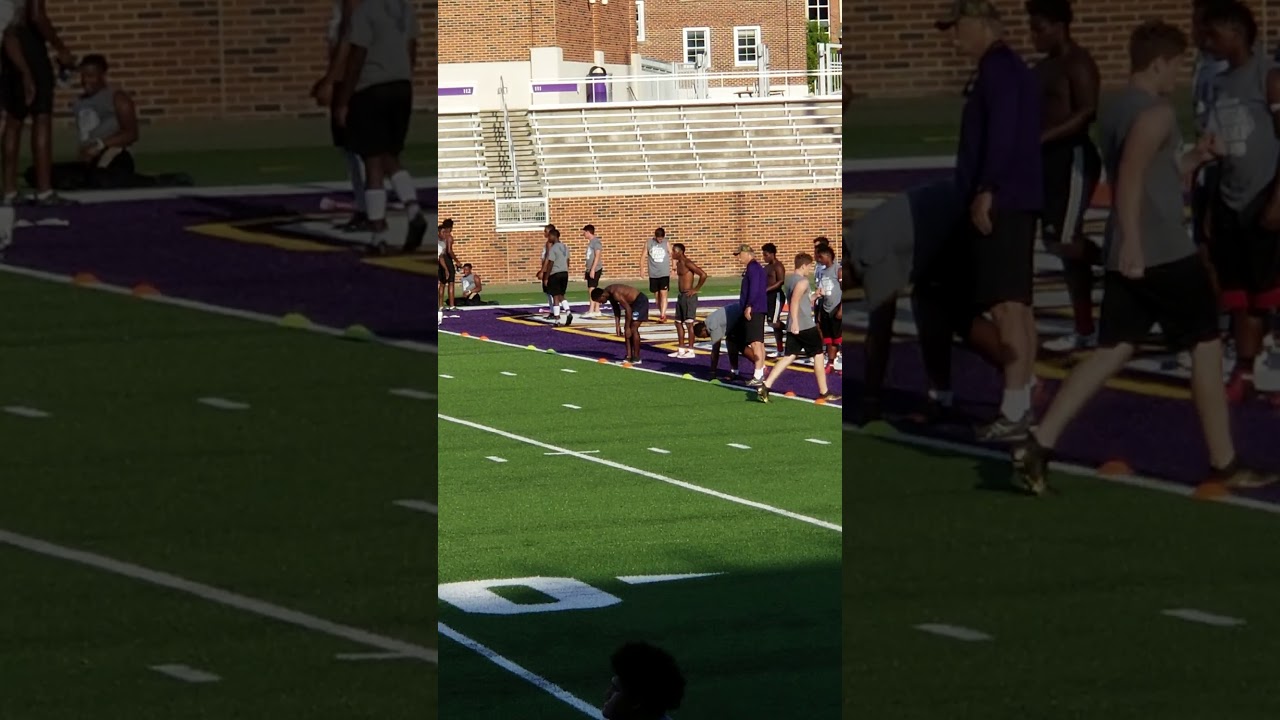 Erik Hart 4.34 40 yd Dash (UMHB Mega Camp) 2 of 3