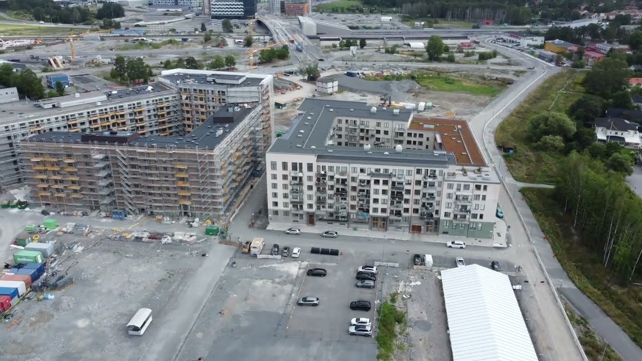 Barkarby City (nya Veddesta) växer fram - del 10
