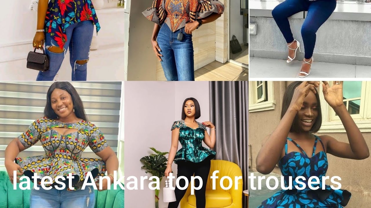 cutest Ankara tops for trousers #2024 #fashiontrends