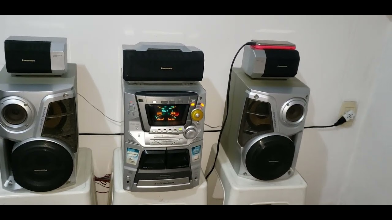 micro system Panasonic ak77  depois da limpeza