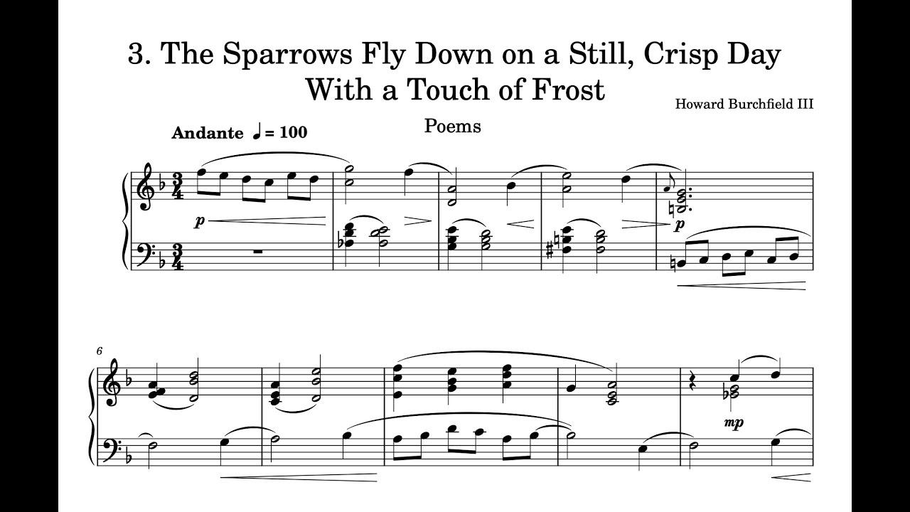 3. The Sparrows Fly Down on a Still Crisp Day With a Touch of Frost