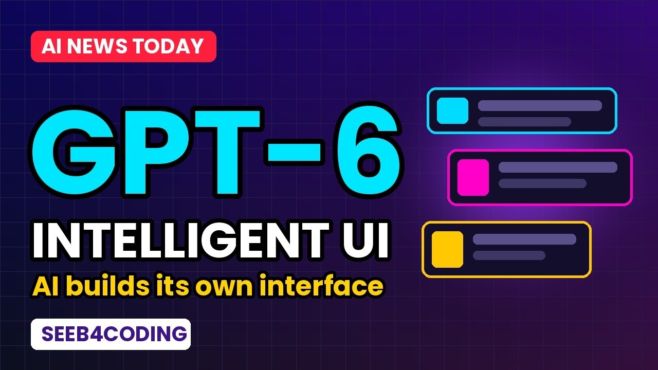 GPT-6 Intelligent UI Explained: The AI That Builds Its Own Interface 🤯 | Seeb4Coding AI News