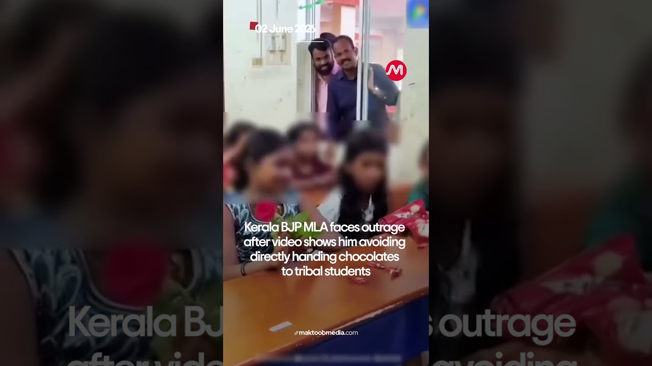Outrage after Kerala BJP MLA seen avoiding direct contact with tribal students| Maktoob