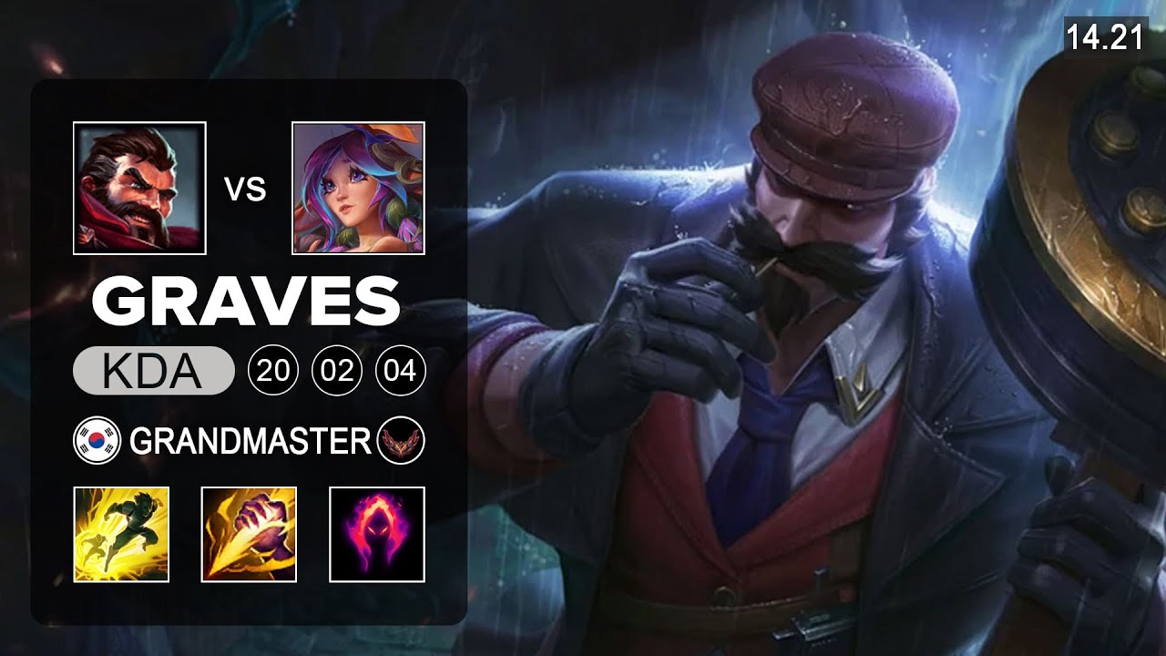 Graves vs Lillia Jungle - KR Grandmaster - Patch 14.21 Season 14