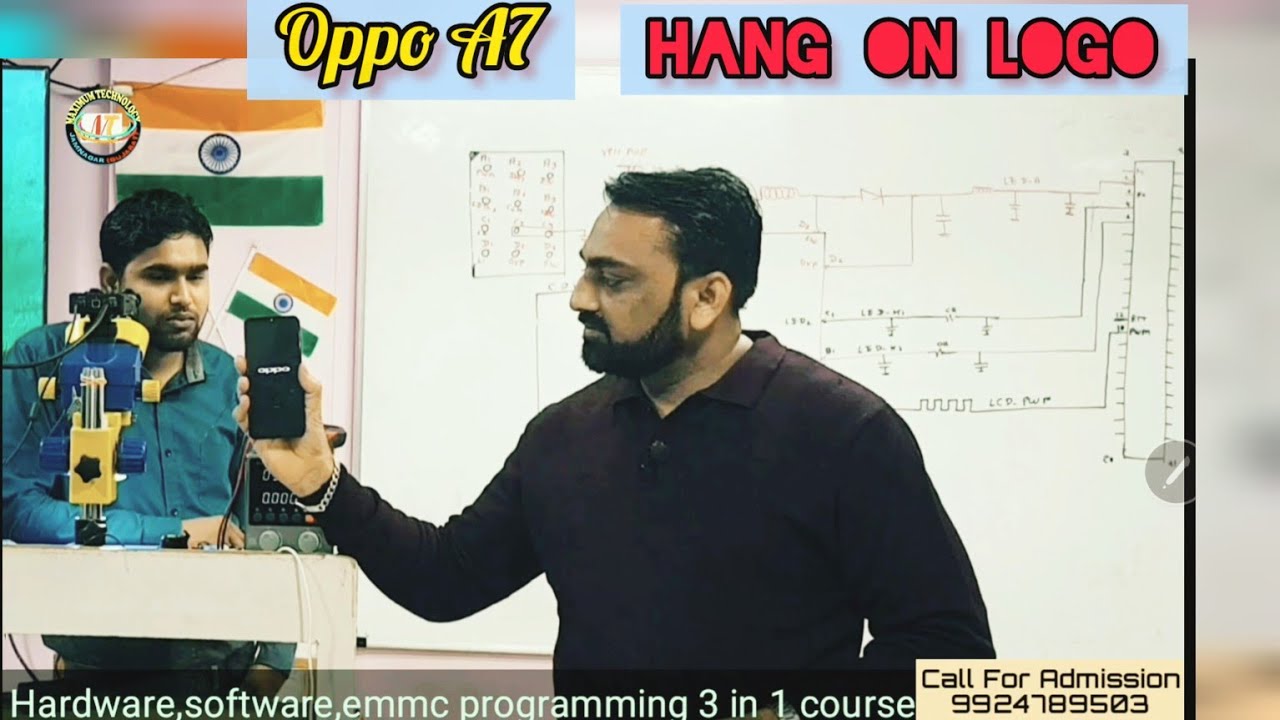 Oppo A7 #Hang on logo #LDC Back Light fult solution #live case study #maximumtechnology