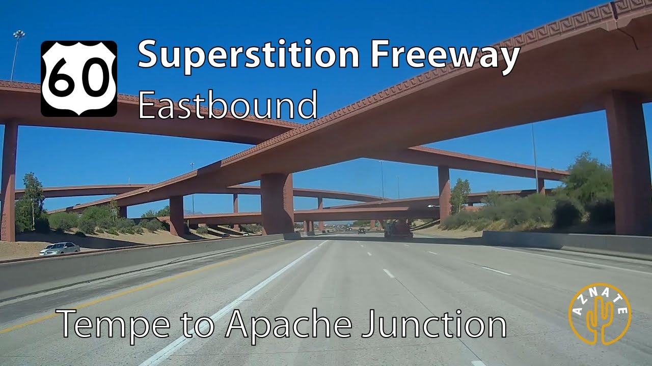 US 60 Superstition Freeway Eastbound - Real-time Drive