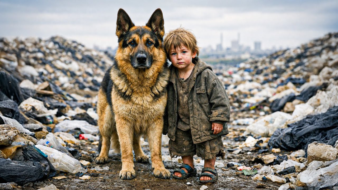 Riesiger Schäferhund beschützte ein Baby wie sein eigenes Welpen