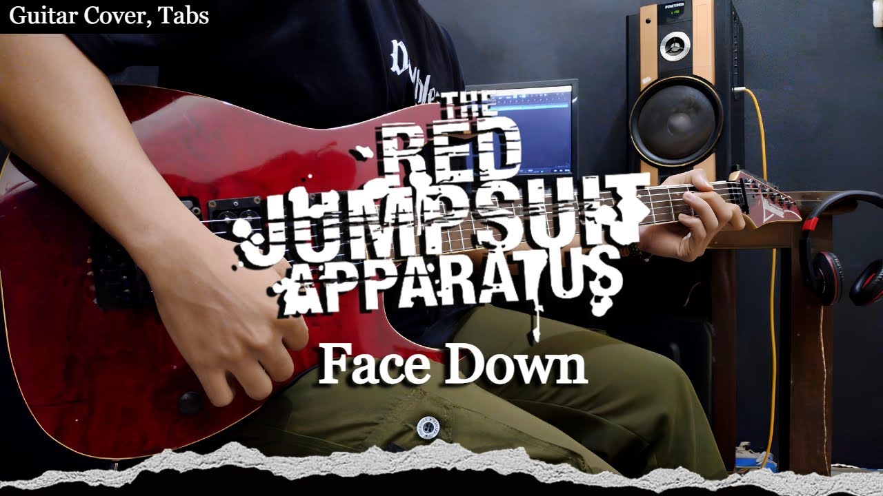The Red Jumpsuit Apparatus -  Face Down | GUITAR COVER (2023) + Screen Tabs
