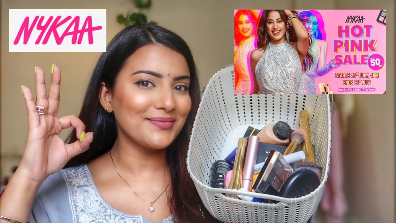 Nykaa HOT PINK SALE Makeup RECOMMENDATION | Creating A Look Using All My Recommendations | Part 1