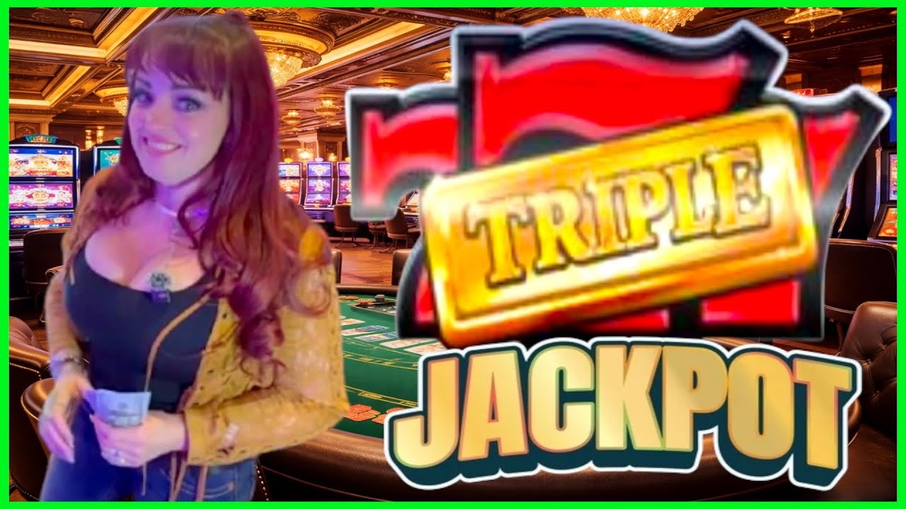 JACKPOT HANDYPAY!!! HIGH LIMIT TRIPLE GOLD SLOT MACHINE IGT
