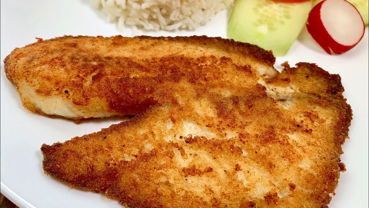 Filete de Pescado Empanizado-Crujiente y Truco para que no te salpique el aceite