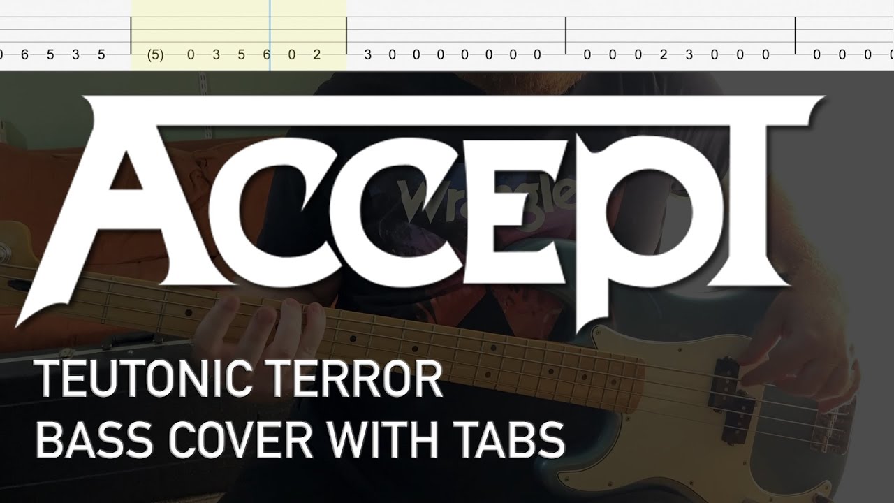 Accept - Teutonic Terror (Bass Cover with Tabs)
