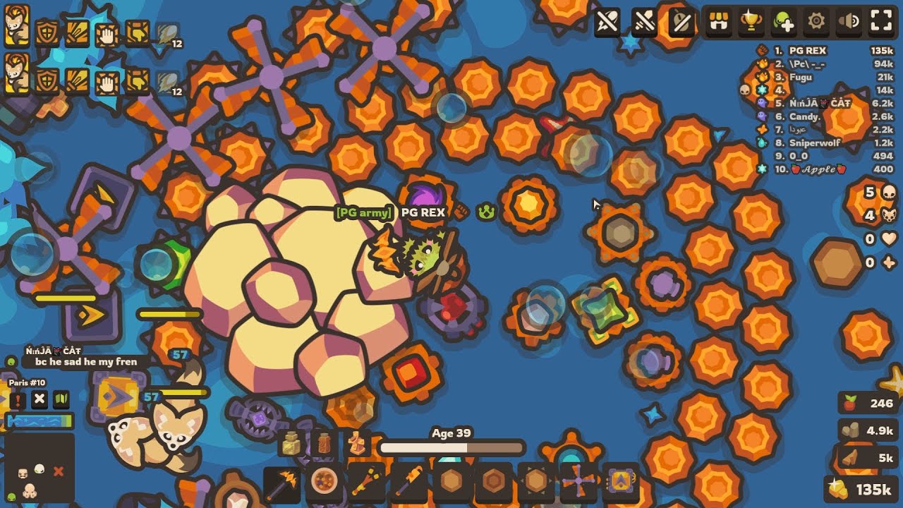 Taming.io // Solo Big Gold Base