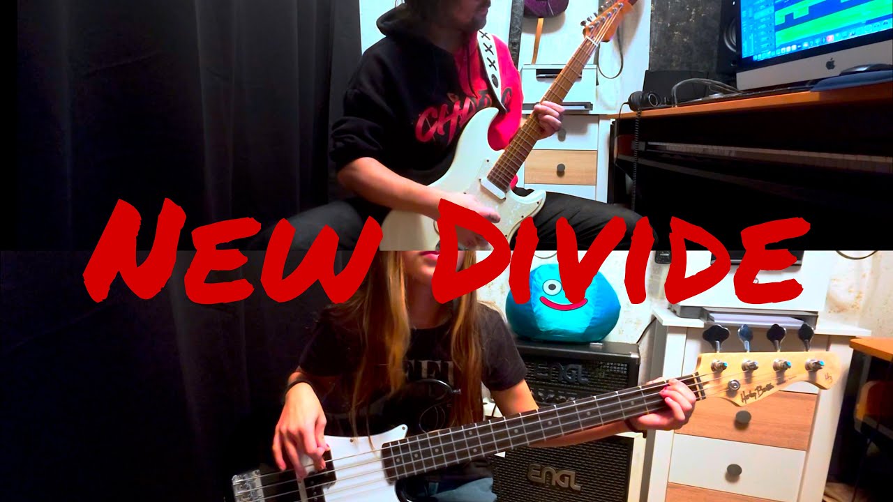 New Divide - Linkin Park - Guitar / Bass Cover feat. Amy-Lynn
