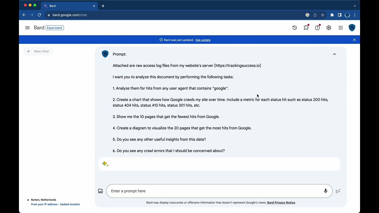 How to Leverage Google Bard for Server Log Analysis in SEO