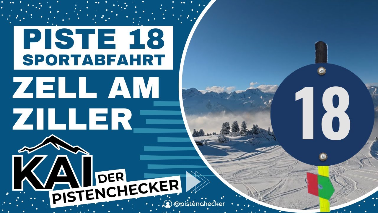 Sportabfahrt | Piste 18 | Zell am Ziller | Zillertal Arena | 4K