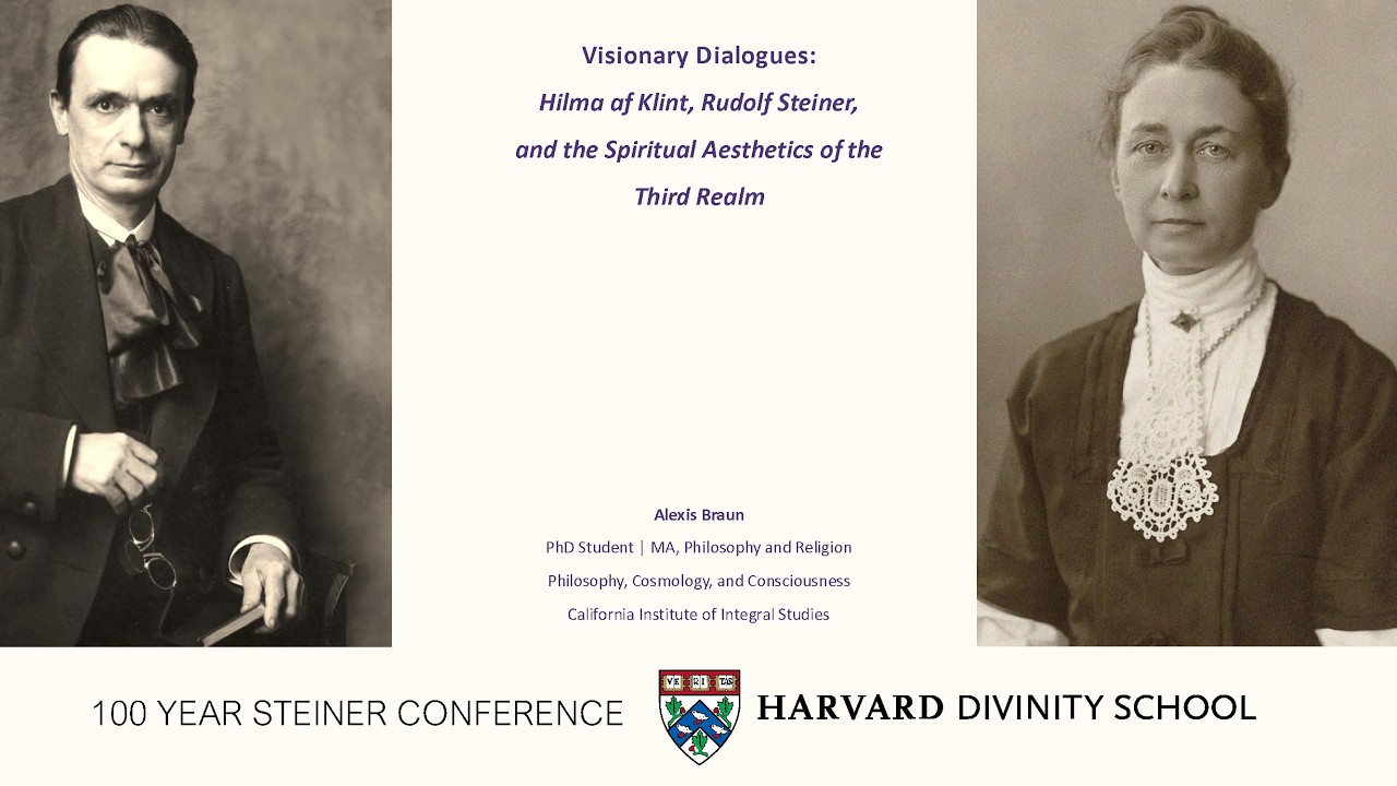 Visionary Dialogues: Hilma af Klint, Rudolph Steiner and the Spiritual Aesthetics of the Third Realm