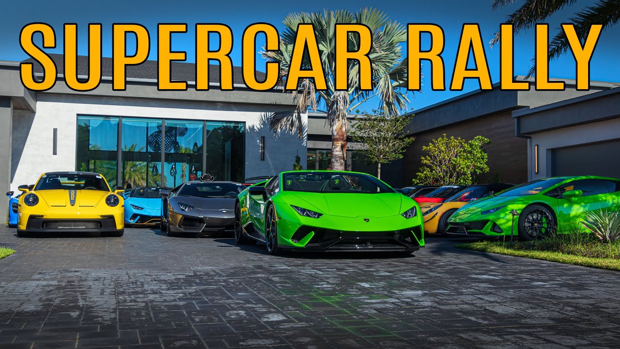 Mansion Rally to Supercar Saturday - LOUD Supercars Accelerating, Revs, Fly-bys - STO, 600LT, F8