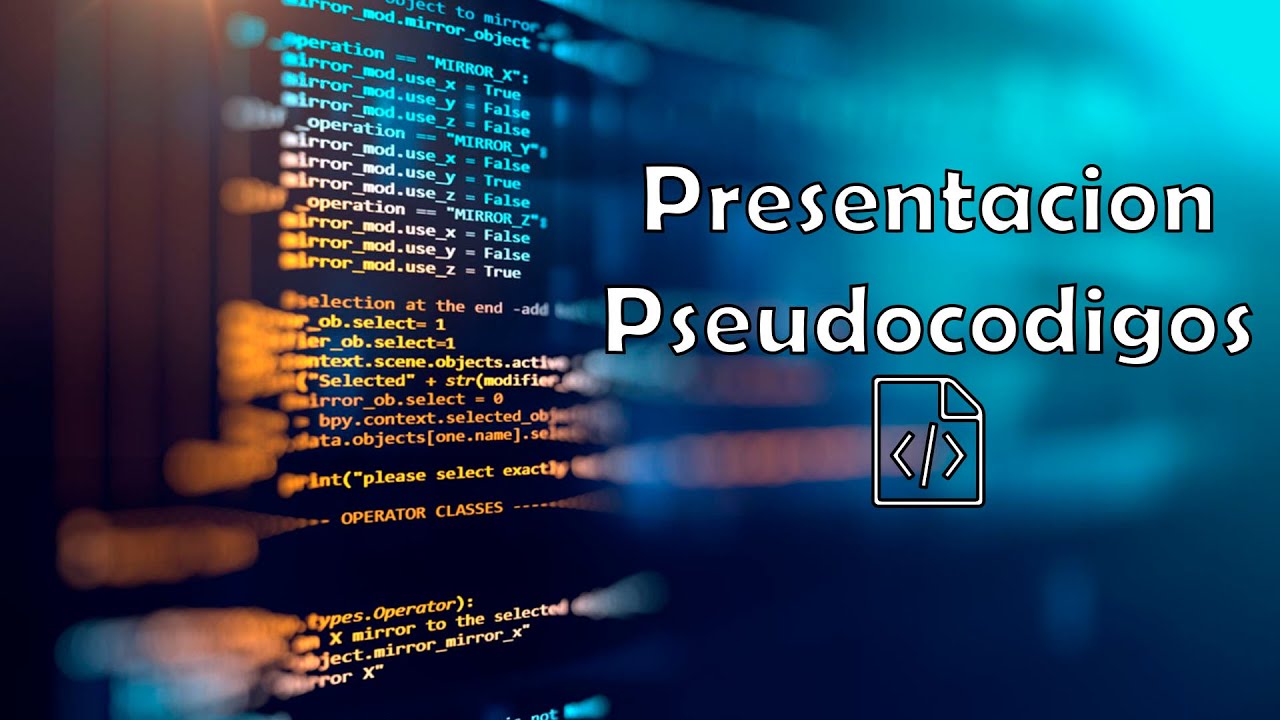 1. Pseudoc&oacute;digo | Introducci&oacute;n Pseudoc&oacute;digos