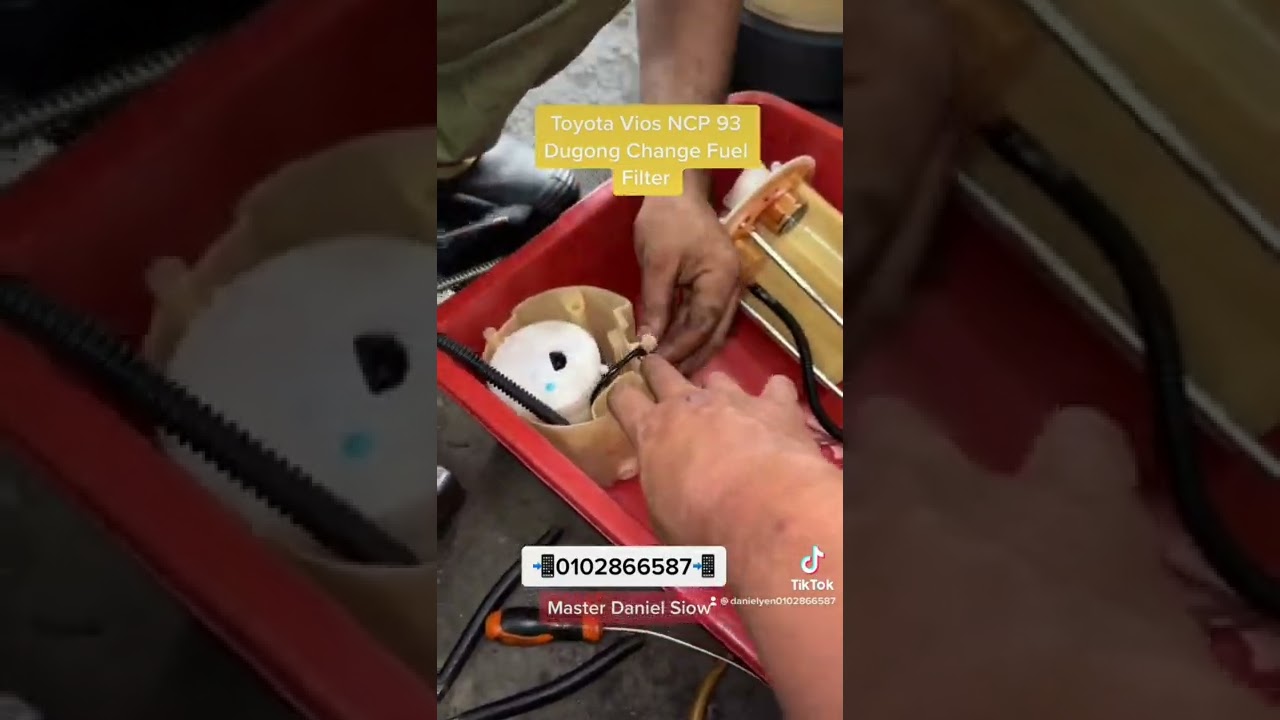 Toyota Vios NCP93 Fuel Filter 更换过程✌️✌️✌️