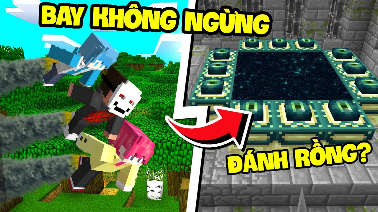 Zeros Minecraft Thử Thách Phải Bay Liên Tục Không Ngừng