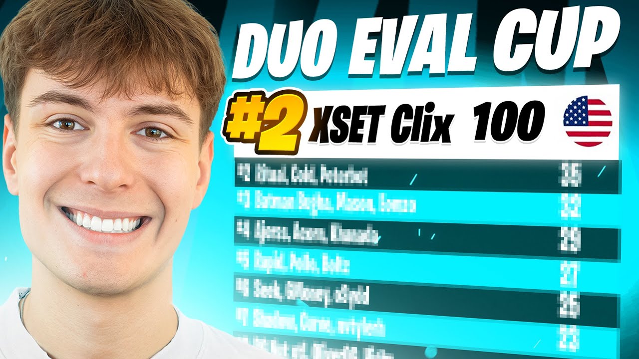 Clix 2ND PLACE Duo Eval Cash Cup 🥈